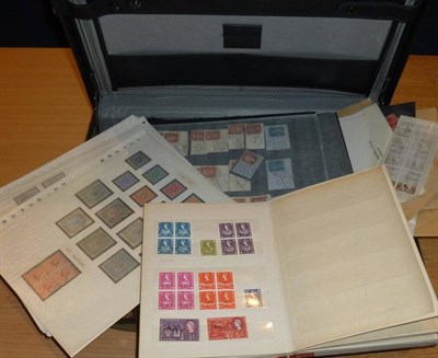 Lot 95 - A Briefcase housing miscellaneous. Noted Great Britain QEII decimal high value Presentation...
