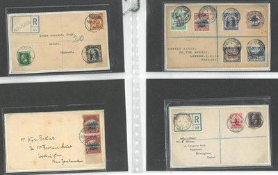 Lot 103 - Aitutaki, Penrhyn and Cook Islands. 1920 - 1921 Five registered covers, three further covers with a