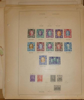 Lot 105 - The Baltics, Liechtenstein, Serbia, Yugoslavia etc. A range of early to modern on loose album pages