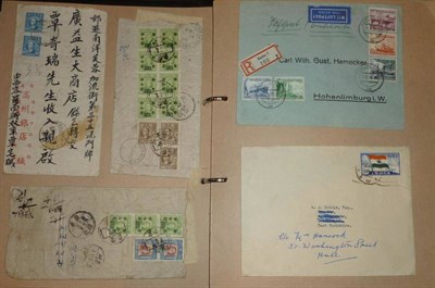 Lot 125 - An Accumulation of World Commercial Covers. Majority 1940's and 1950's including censored