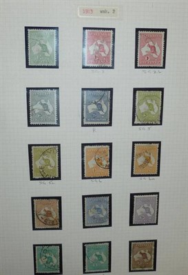 Lot 135 - Australia. A comprehensive mint and used 1913 to 1964 collection. Better include 1913 9d mint; 1914