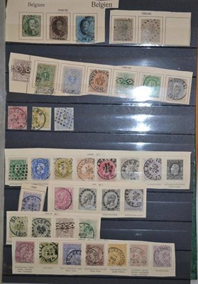 Lot 144 - Belgium. A green stockbook containing an 1849 to 1980 mint and used range