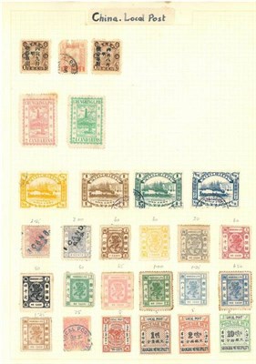 Lot 162 - China. Ten album pages housing a mint and used range of issues from 1878 to the 1940's....