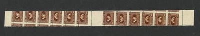 Lot 164 - Egypt. 1936 King Fuad I 5m tete-beche, unmounted full horizontal strip of twelve with dramatic...