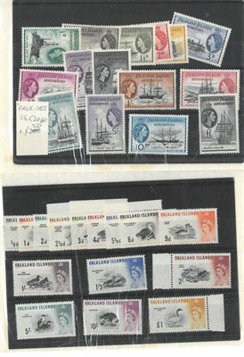 Lot 174 - Falkland Islands and Dependencies. An all reigns mint selection. Includes Whales and penguins...