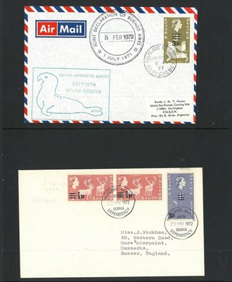 Lot 178 - Falkland Island Dependencies. Eleven covers, well presented, bearing various denominations of...