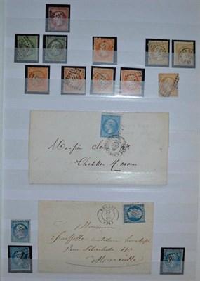 Lot 182 - France. A range of mint and used, all era's in an album and two part filled stockbooks