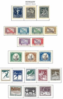 Lot 201 - Hungary. A 1871 onwards mint and used collection on loose Minkus album pages. Noted 1925 Sports...