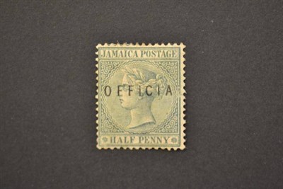 Lot 212 - Jamaica. 1890 1/2d Official with 'L' omitted from overprint