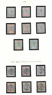 Lot 217 - Leeward Islands. An 1890 to 1954 mainly mint collection on loose album leaves. Includes 1890...