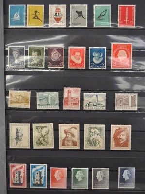 Lot 235 - Netherlands. A red stockbook housing mainly post WWII and majority unmounted. Better noted includes