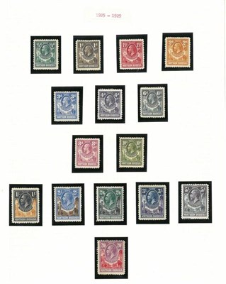 Lot 242 - Northern Rhodesia. 1925 to 1963 mint collection on loose album pages. Includes 1925 to 1929 set...