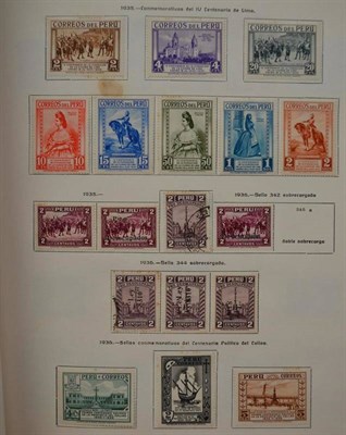 Lot 246 - Peru. An 1857 to 1952 mint and used collection. Includes 1857 un circulated 1r blue and 1r...