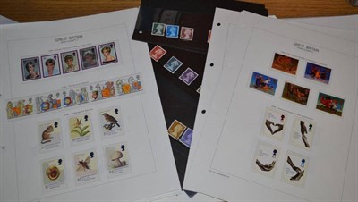 Lot 303 - Great Britain. Three boxed Davo albums housing an 1973 to 2005 mint collection. Also stamps on...