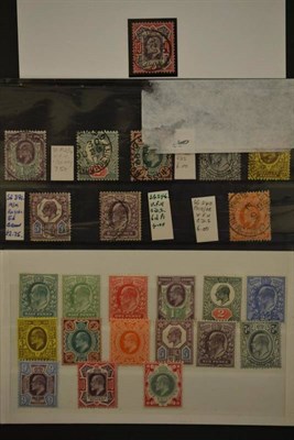 Lot 328 - Great Britain. A collection of King Edward VII and King George V mint and used on stock cards