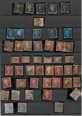 Lot 330 - Great Britain. A maroon stockbook part filled with mainly used 1840 to 1969. Noted five 1840 1d...