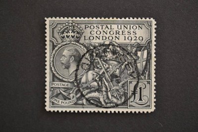 Lot 457 - Great Britain. 1929 U.P.U. £1 used