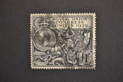 Lot 458 - Great Britain. 1929 U.P.U. £1 used