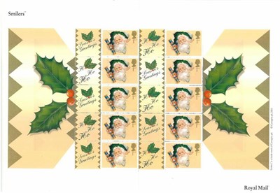Lot 464 - Great Britain. 2001 Father Christmas Consignia Smiler sheet unmounted mint