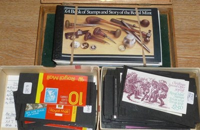 Lot 474 - Great Britain. Fifteen different Prestige booklets. Also a collection of stitched, folded and...