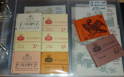 Lot 482 - Great Britain. A small collection of mainly QEII booklets to 1980. Includes October 1936 2s edition