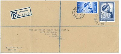 Lot 505 - Great Britain. 26 April 1948 Silver Wedding plain registered cover FDC