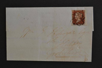 Lot 518 - Great Britain. July 1843 part entire to Halifax bearing 1d red brown C - L. Four large to very...