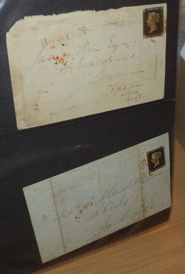 Lot 533 - Great Britain. A black binder housing an assortment of covers to the mid 1930's. Includes...