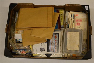 Lot 25 - Two Boxes. One housing world wide issues on loose album pages. The other mainly loose stamps...