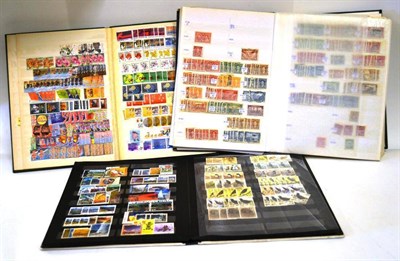 Lot 38 - New Zealand (all reigns) in a folder. Australia in two stockbooks and a further stockbook of Canada