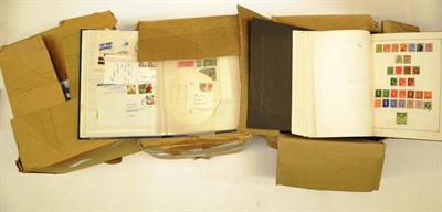 Lot 49 - All Sorts in four boxes. Includes large stockbooks of modern Australia and Canada