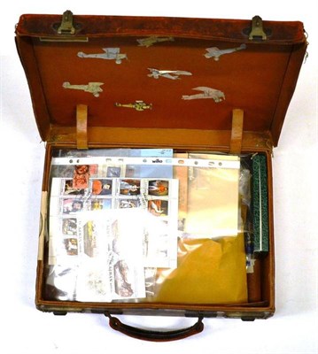 Lot 52 - Three Plastic Containers and a Small Attaché Case containing three unused albums (as new),...