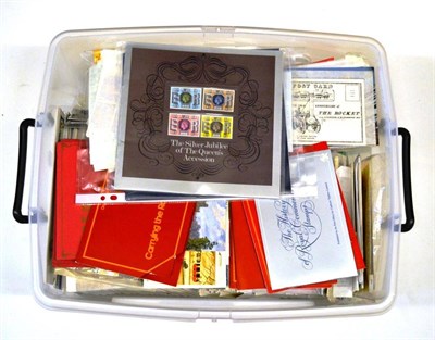 Lot 76 - A Clear Plastic Container housing a collection of Great Britain FDC's, commemorative covers...