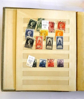 Lot 89 - Europe including Great Britain in a small stockbook. Includes Netherlands 1923 25th Anniversary...