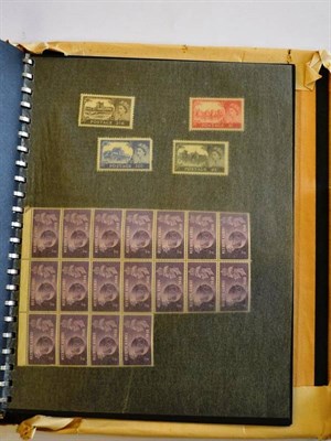 Lot 93 - An Exercise Book housing commercial covers including censored, plain FDC's and commemorative...