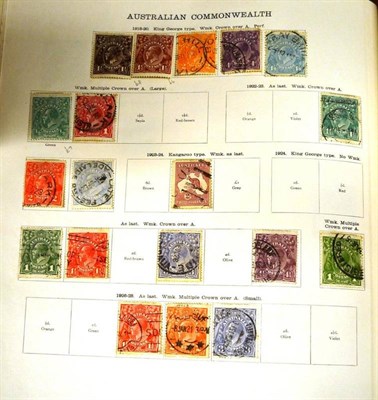 Lot 112 - Useful British Commonwealth in a green Ideal Postage Stamp album