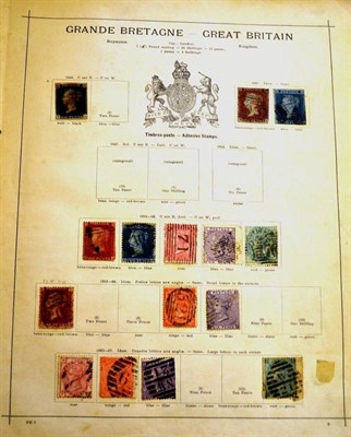 Lot 131 - All World in two sparsely filled Errington and Smith Postage Stamp Albums and two supplements....