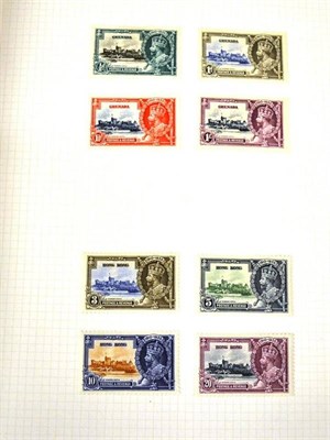 Lot 155 - Silver Jubilee 1935. A near complete fresh mint collection in a boxed Plymouth album