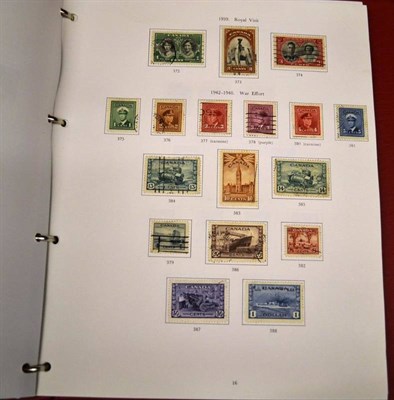 Lot 186 - Canada. A printed album housing a used collection to 1979. Includes 1928 - 1929 to $1. Variable...