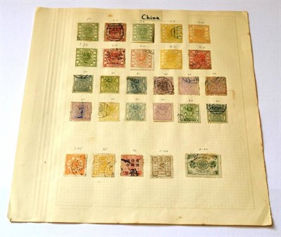 Lot 194 - China. Ten album pages housing a mint and used range of issues from 1878 to the 1940's....