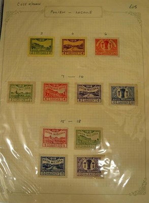 Lot 280 - Poland. A binder housing a World War II mint and used collection including imperforate, Locals,...