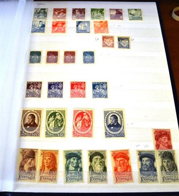 Lot 282 - Portugal. A blue stockbook housing a mainly unmounted mint range of better issues (no M/S's)....