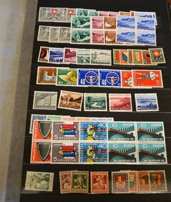 Lot 300 - Switzerland. A large Ace stockbook containing a mint and used 1867 to 1982 collection. Includes...