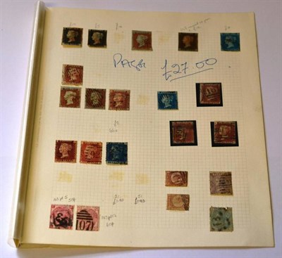 Lot 329 - Great Britain. 1840 to 1934 range of used on loose album pages. Very mixed condition