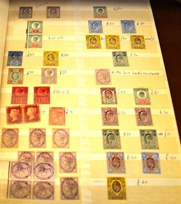 Lot 397 - Great Britain. A red stockbook housing a mainly mint assortment from Queen Victoria to early...