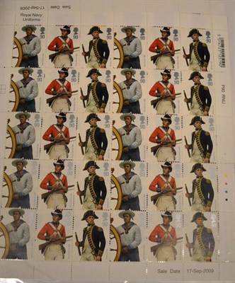 Lot 406 - Great Britain. A blue binder housing 2011 mint issues (many full sheets), booklets, FDC's etc