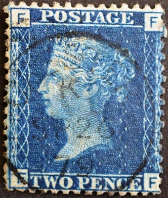 Lot 443 - Great Britain. 1840 2d blue A-L two margins, used; 1869 2d plate 15, fine used; 1855 - 1857 6d...