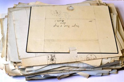 Lot 532 - Great Britain. Over Two hundred and fifty 1840's to 1850's entires/outer letter sheets addressed to