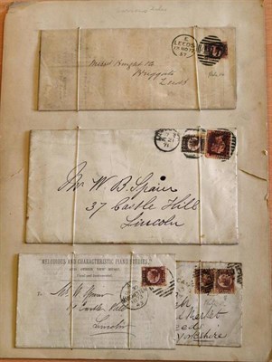 Lot 535 - Great Britain. An accumulation of twenty one 1870 'Bantams' on cover, entire and card