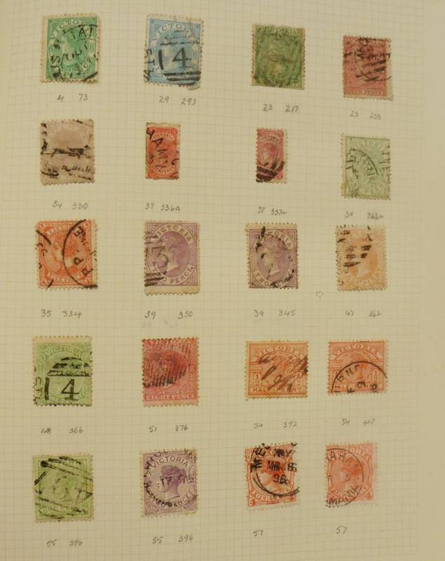 Lot 198 - Australia. A used collection to 1958 in two albums. Strength in Roo's and Heads. Some...